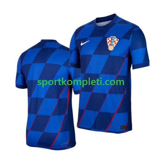 Hrvatska Muškarci Gostujući Nogometni Dres Euro 2024 Kratki Rukavi