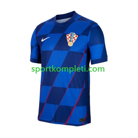 Hrvatska Muškarci Gostujući Nogometni Dres Euro 2024 Kratki Rukavi