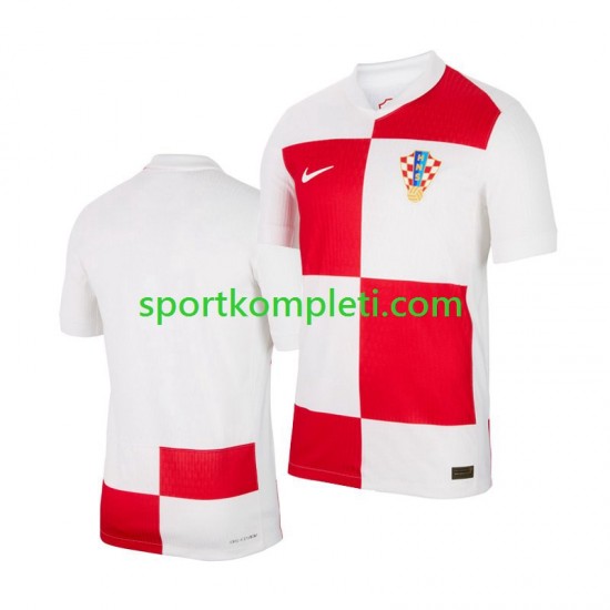 Hrvatska Muškarci Domaći Nogometni Dres Euro 2024 Kratki Rukavi