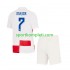 Hrvatska Djeca Domaći Nogometni Dres Lovro Majer 7 Euro 2024 Kratki Rukavi
