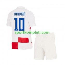 Hrvatska Djeca Domaći Nogometni Dres Luca Modric 10 Euro 2024 Kratki Rukavi