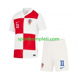 Hrvatska Djeca Domaći Nogometni Dres Marcelo Brozovic 11 Euro 2024 Kratki Rukavi