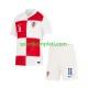 Hrvatska Djeca Domaći Nogometni Dres Marcelo Brozovic 11 Euro 2024 Kratki Rukavi