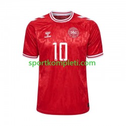 Danska Muškarci Domaći Nogometni Dres Eriksen 10 Euro 2024 Kratki Rukavi