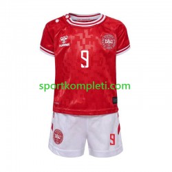 Danska Djeca Domaći Nogometni Dres Hojlund 9 Euro 2024 Kratki Rukavi