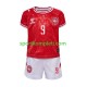 Danska Djeca Domaći Nogometni Dres Hojlund 9 Euro 2024 Kratki Rukavi