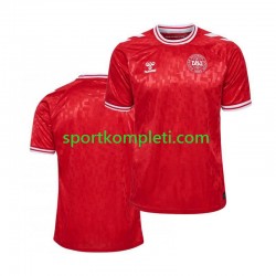 Danska Muškarci Domaći Nogometni Dres Euro 2024 Kratki Rukavi