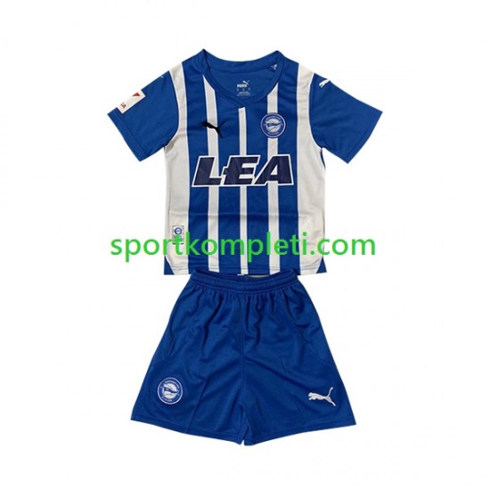 Djeca Domaći Nogometni Dres Deportivo Alaves 2023-2024 Kratki Rukavi