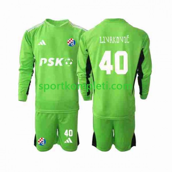 Dinamo Zagreb Vratar Djeca Domaći Nogometni Dres Livakovic 40 2023-2024 Dugi Rukavi Dinamo Zagreb Vratar Djeca Domaći Nogometni Dres Livakovic 40 2023-2024 Dugi Rukavi