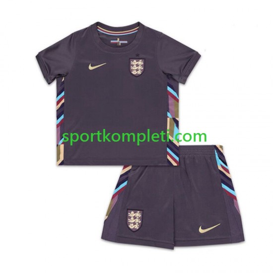 Engleska Djeca Gostujući Nogometni Dres Euro 2024 Kratki Rukavi