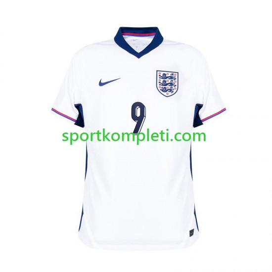 Engleska Bijela Muškarci Domaći Nogometni Dres Harry Kane 9 Euro 2024 Kratki Rukavi
