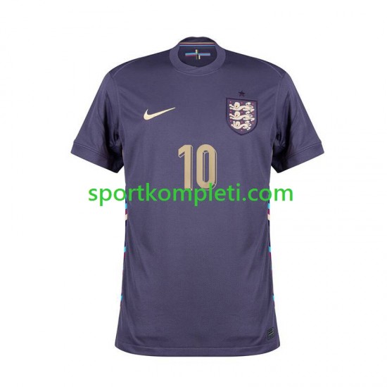 Engleska Muškarci Gostujući Nogometni Dres Jude Bellingham 10 Euro 2024 Kratki Rukavi