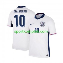 Engleska Bijela Muškarci Domaći Nogometni Dres Jude Bellingham 10 Euro 2024 Kratki Rukavi