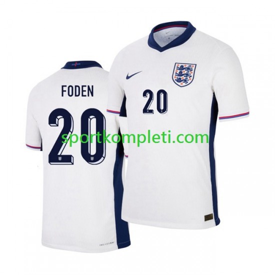Engleska Muškarci Domaći Nogometni Dres Phil Foden 20 Euro 2024 Kratki Rukavi