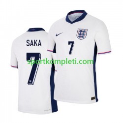 Engleska Bijela Muškarci Domaći Nogometni Dres Saka 7 Euro 2024 Kratki Rukavi
