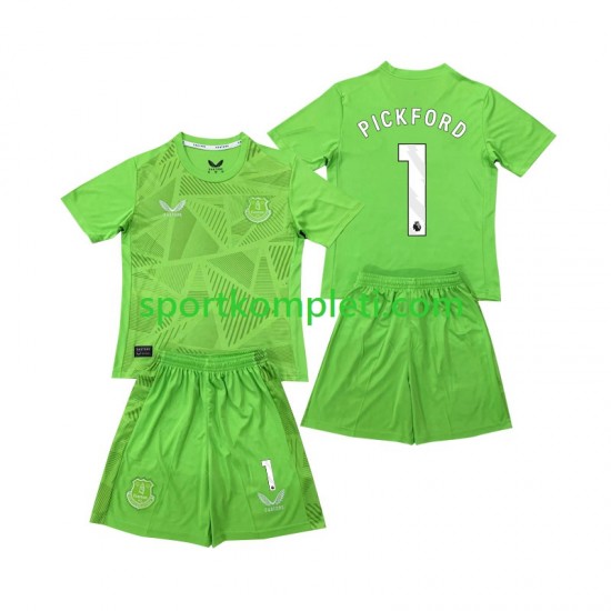 Everton Vratar Djeca Domaći Nogometni Dres Pickford 1 2024-2025 Kratki Rukavi