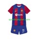 FC Barcelona Djeca Domaći Nogometni Dres Ansu Fati 10 2023-2024 Kratki Rukavi