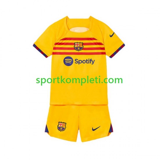 FC Barcelona Djeca Četvrti Nogometni Dres 2022-2023 Kratki Rukavi