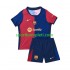 FC Barcelona Djeca Domaći Nogometni Dres 2024-2025 Kratki Rukavi