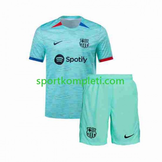 FC Barcelona Djeca Treći Nogometni Dres 2023-2024 Kratki Rukavi