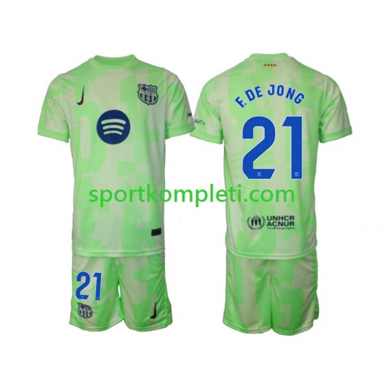 FC Barcelona Djeca Treći Nogometni Dres F DE JONG 21 2024-2025 Kratki Rukavi