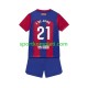 FC Barcelona Djeca Domaći Nogometni Dres Frenkie de Jong 21 2023-2024 Kratki Rukavi