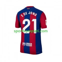 FC Barcelona Muškarci Domaći Nogometni Dres Frenkie de Jong 21 2023-2024 Kratki Rukavi