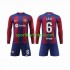 FC Barcelona Djeca Domaći Nogometni Dres GAVI 6 2023-2024 Dugi Rukavi