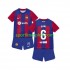 FC Barcelona Djeca Domaći Nogometni Dres Gavi 6 2023-2024 Kratki Rukavi