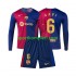 FC Barcelona Djeca Domaći Nogometni Dres Gavi 6 2024-2025 Dugi Rukavi