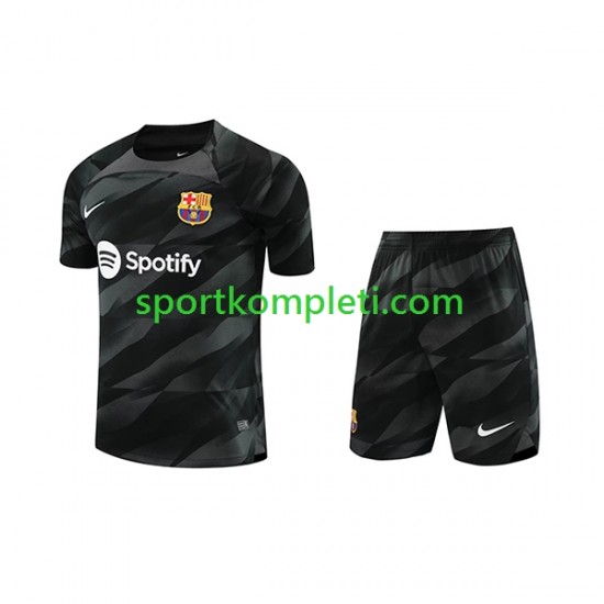 FC Barcelona Vratar Djeca Gostujući Nogometni Dres 2023-2024 Kratki Rukavi