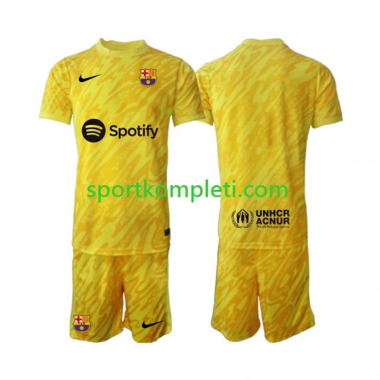 FC Barcelona Vratar Djeca Gostujući Nogometni Dres 2024-2025 Kratki Rukavi