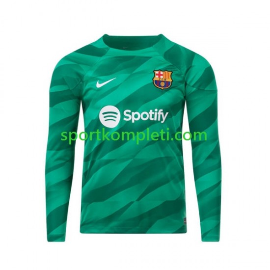 FC Barcelona Vratar Muškarci Domaći Nogometni Dres 2023-2024 Dugi Rukavi