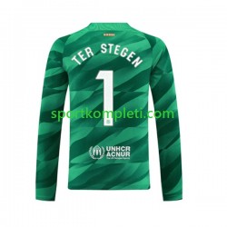 FC Barcelona Vratar Muškarci Domaći Nogometni Dres Ter Stegen 1 2023-2024 Dugi Rukavi