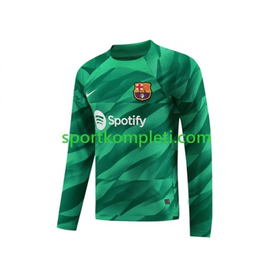 FC Barcelona Vratar Muškarci Domaći Nogometni Dres Ter Stegen 1 2023-2024 Dugi Rukavi