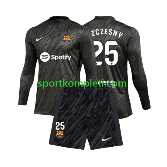 FC Barcelona Vratar Djeca Gostujući Nogometni Dres Wojciech Szczesny 25 2024-2025 Dugi Rukavi