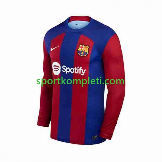 FC Barcelona Muškarci Domaći Nogometni Dres 2023-2024 Dugi Rukavi
