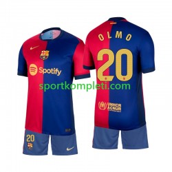 FC Barcelona Djeca Domaći Nogometni Dres Olmo 20 2024-2025 Kratki Rukavi