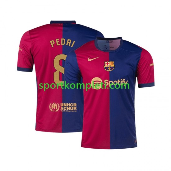 FC Barcelona Muškarci Domaći Nogometni Dres PEDRI 8 2024-2025 Kratki Rukavi