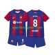 FC Barcelona Djeca Domaći Nogometni Dres Pedri 8 2023-2024 Kratki Rukavi