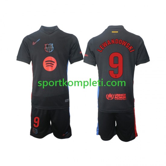 FC Barcelona Djeca Gostujući Nogometni Dres Robert Lewandowski 9 2024-2025 Kratki Rukavi