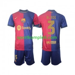 FC Barcelona Djeca Domaći Nogometni Dres UCL Font Blade 3 2024-2025 Kratki Rukavi