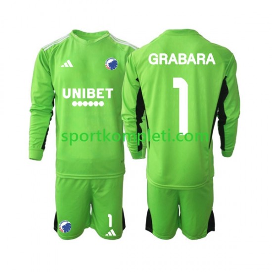 FC Kopenhagen Vratar Djeca Četvrti Nogometni Dres GRABARA 1 2023-2024 Dugi Rukavi