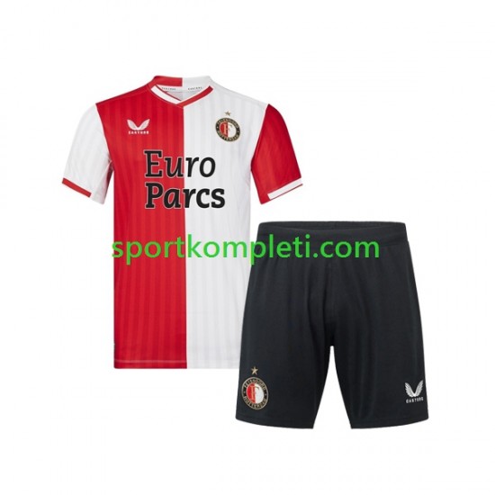 Feyenoord Rotterdam Djeca Domaći Nogometni Dres 2023-2024 Kratki Rukavi