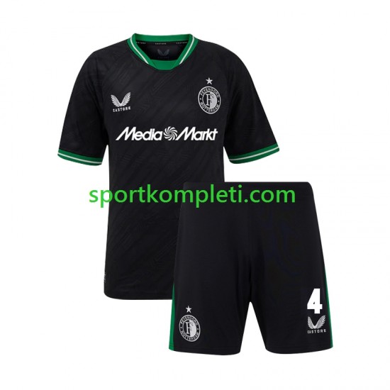 Feyenoord Rotterdam Djeca Gostujući Nogometni Dres Lutsharel Geertruida 4 2024-2025 Kratki Rukavi