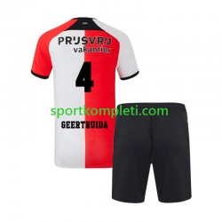 Feyenoord Rotterdam Djeca Domaći Nogometni Dres Lutsharel Geertruida 4 2024-2025 Kratki Rukavi