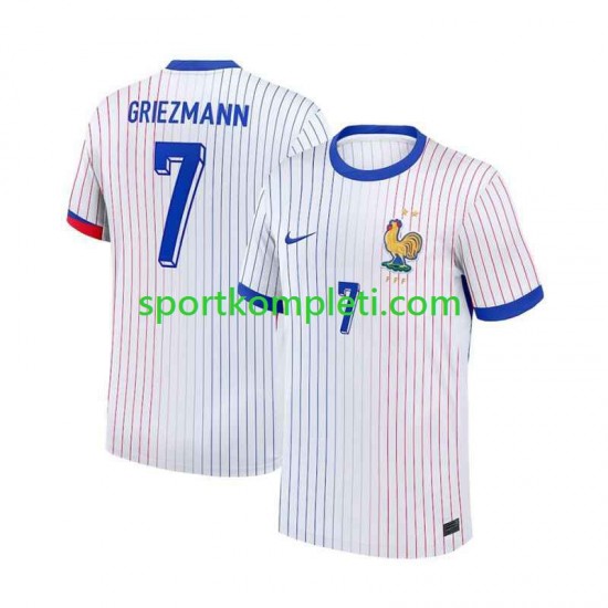 Francuska Muškarci Gostujući Nogometni Dres Antoine Griezmann 7 Euro 2024 Kratki Rukavi