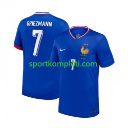 Francuska Plava Muškarci Domaći Nogometni Dres Antoine Griezmann 7 Euro 2024 Kratki Rukavi