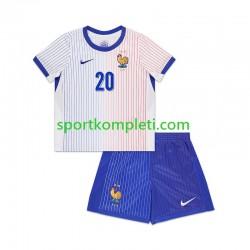 Francuska Djeca Gostujući Nogometni Dres Bradley Barcola 20 2024 Kratki Rukavi