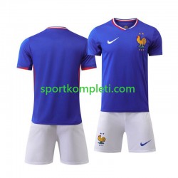Francuska Djeca Domaći Nogometni Dres Euro 2024 Kratki Rukavi